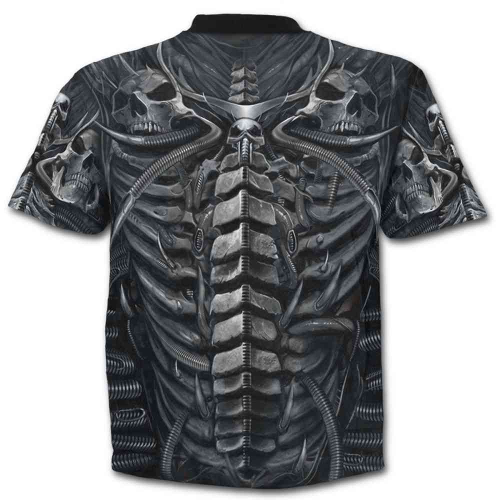 Spiral - SKULL ARMOUR Heren T-shirt - Zwart